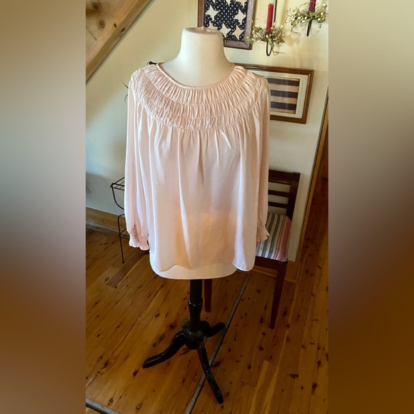 cooper & ella Tops - 💕Copper & Ella Smocked Neck Blouse💕  NWT
